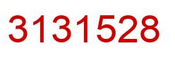 Number 3131528 red image