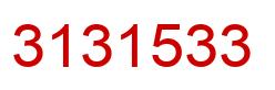 Number 3131533 red image