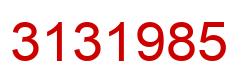 Number 3131985 red image