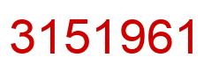 Número 3151961 imagen rojo