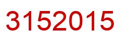 Number 3152015 red image