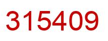 Número 315409 imagen rojo