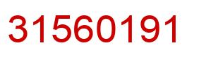 Number 31560191 red image