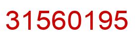 Number 31560195 red image