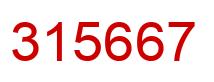 Número 315667 imagen rojo