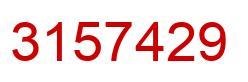 Número 3157429 imagen rojo