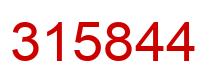Number 315844 red image