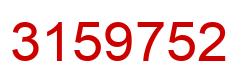 Número 3159752 imagen rojo