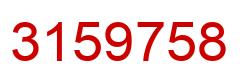Número 3159758 imagen rojo