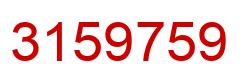 Número 3159759 imagen rojo