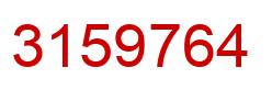 Número 3159764 imagen rojo