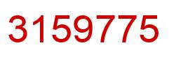 Número 3159775 imagen rojo