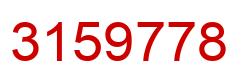 Número 3159778 imagen rojo