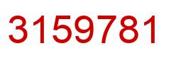 Número 3159781 imagen rojo