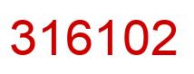 Number 316102 red image