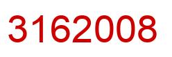 Number 3162008 red image