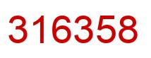 Número 316358 imagen rojo