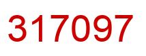 Number 317097 red image