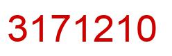 Number 3171210 red image