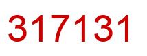 Número 317131 imagen rojo