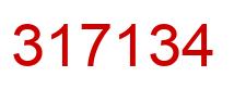 Number 317134 red image