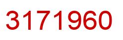 Number 3171960 red image