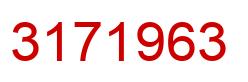 Number 3171963 red image