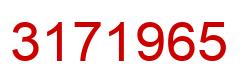 Number 3171965 red image
