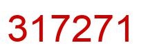 Number 317271 red image