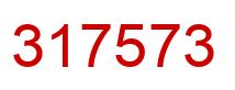 Number 317573 red image