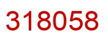 Number 318058 red image