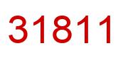 Number 31811 red image