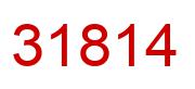 Number 31814 red image