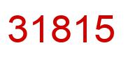 Number 31815 red image