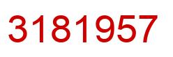 Number 3181957 red image
