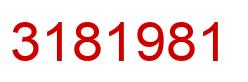 Number 3181981 red image