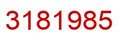 Number 3181985 red image