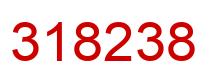 Number 318238 red image
