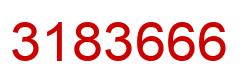Number 3183666 red image