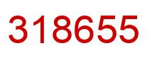 Número 318655 imagen rojo