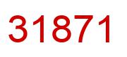 Number 31871 red image