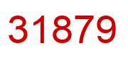 Number 31879 red image