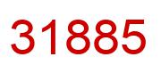 Number 31885 red image