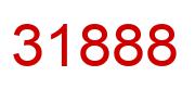 Number 31888 red image