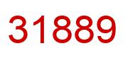 Number 31889 red image