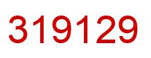 Number 319129 red image