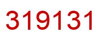 Number 319131 red image