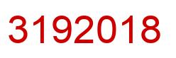 Número 3192018 imagen rojo