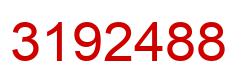 Number 3192488 red image