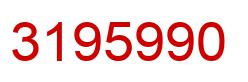 Number 3195990 red image